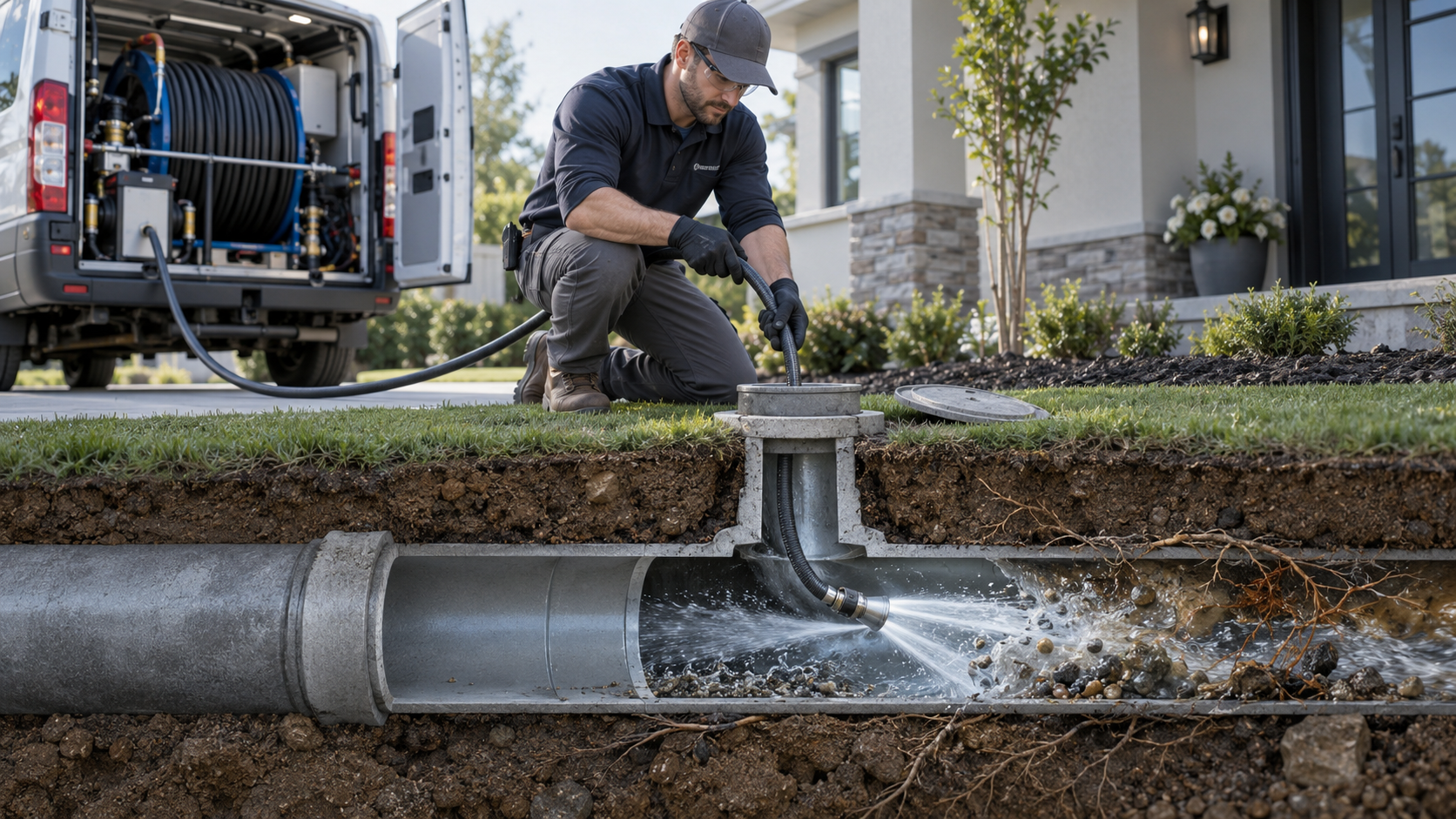 sewer line cleaning